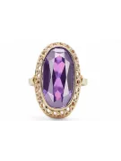 Alexandrite Or jaune 14 carats Anneau Bijoux vintage vrc129y